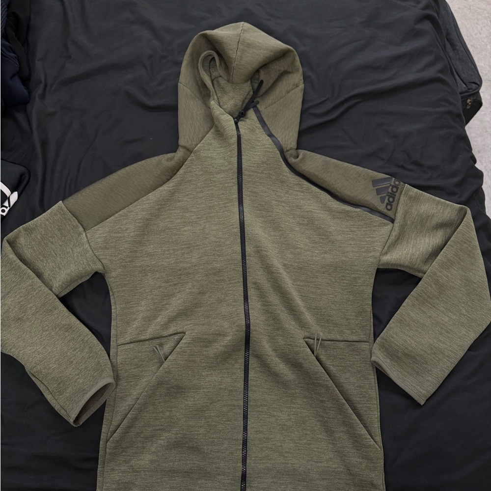 Adidas Khaki Green Hoodie